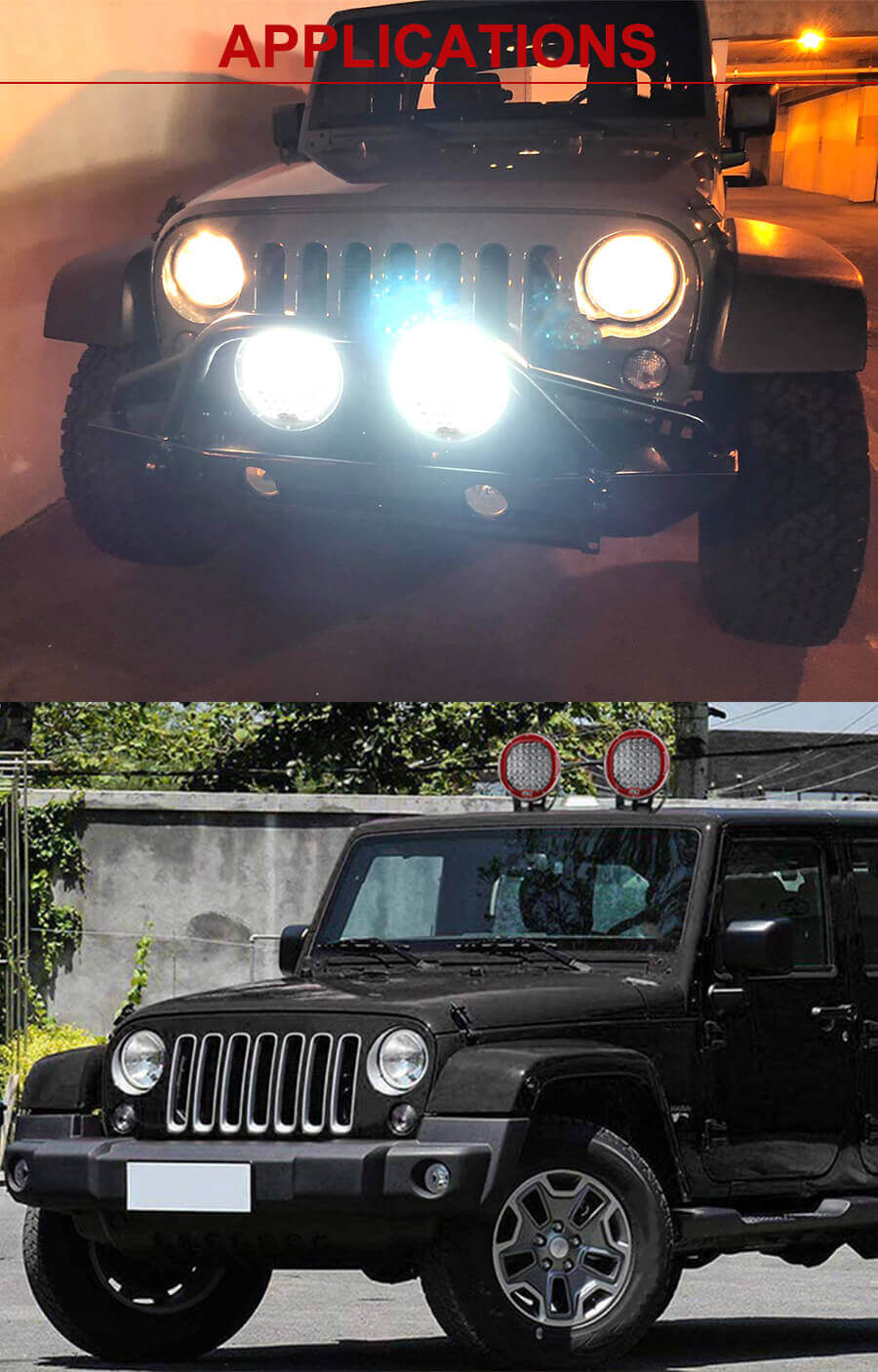 9 polegadas 225W LED LIGHT LIGHT JG-903 APLICA&Ccedil;&Atilde;O