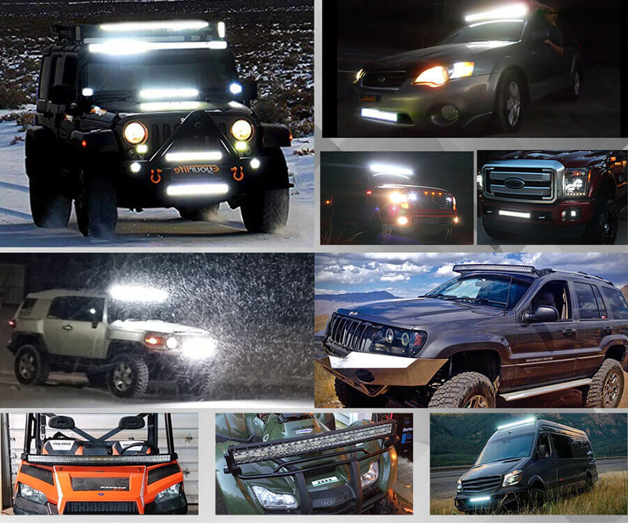 Barras de luz curvas para aplica&ccedil;&otilde;es