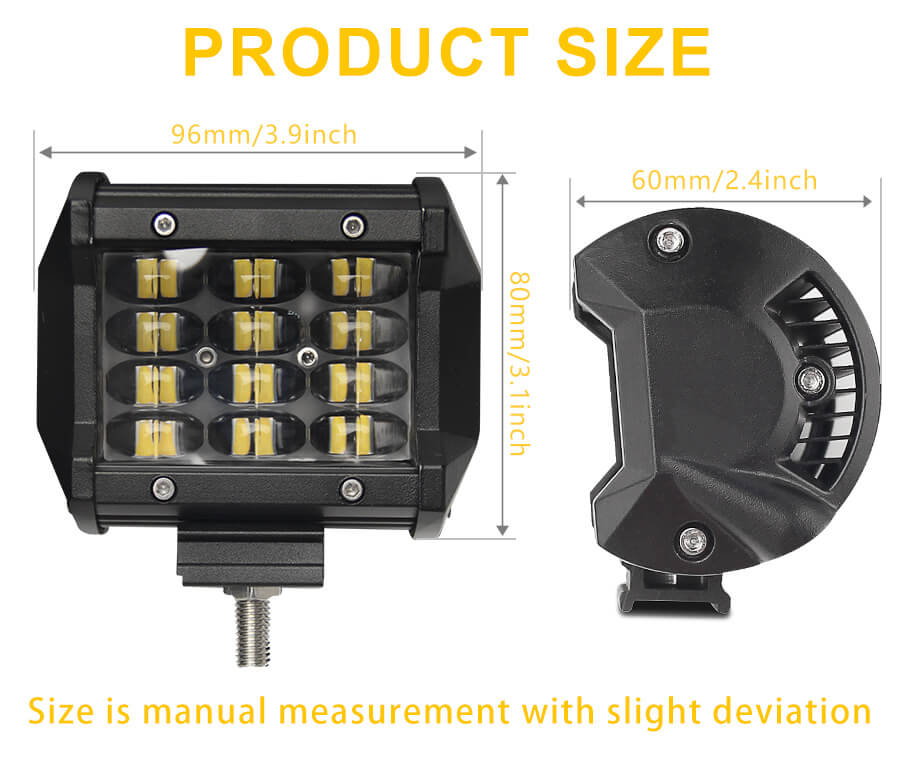 Barra de luz de luz de 4 polegadas de 4 polegadas