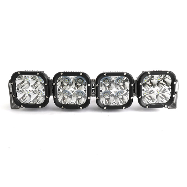 Sistema de barra de luz montada no telhado de carro com holofotes quadrados 96-954Z