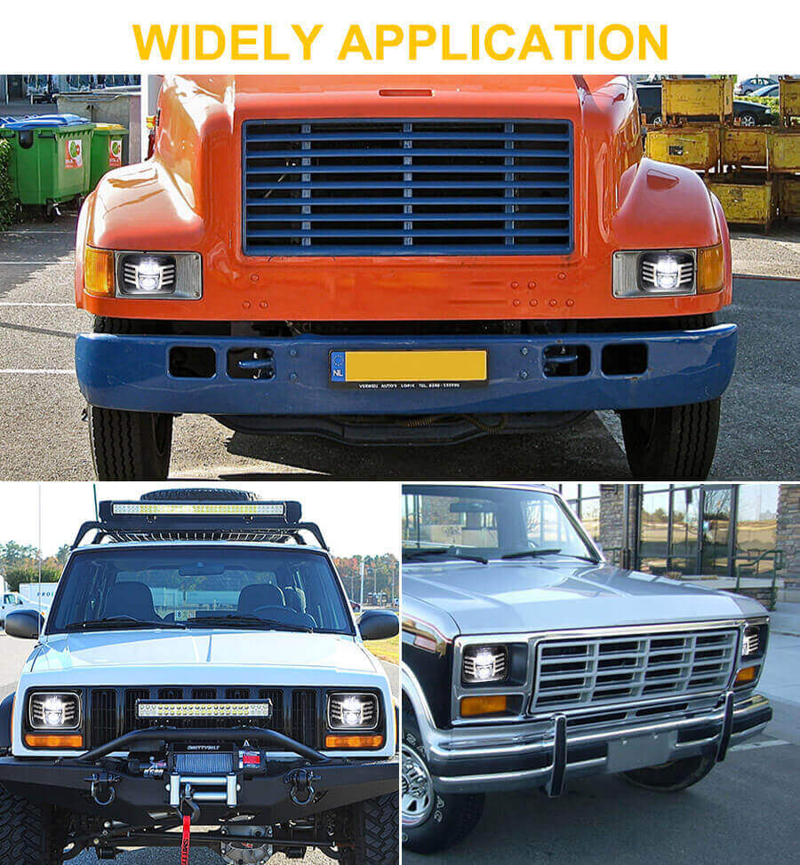 Far&oacute;is LED 7x6 com asas Posi&ccedil;&atilde;o Luzes JG-T002FF