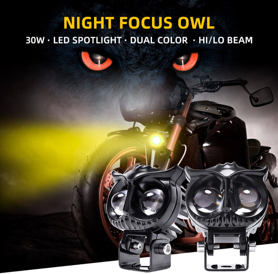 Luzes de dire&ccedil;&atilde;o fora da estrada Spotlight OWL JG-991-ML-8