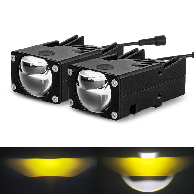 Atualize Super Bright Dual Color Alta Baxagem Baixa Lens de Grill Lights -JG -993Pro
