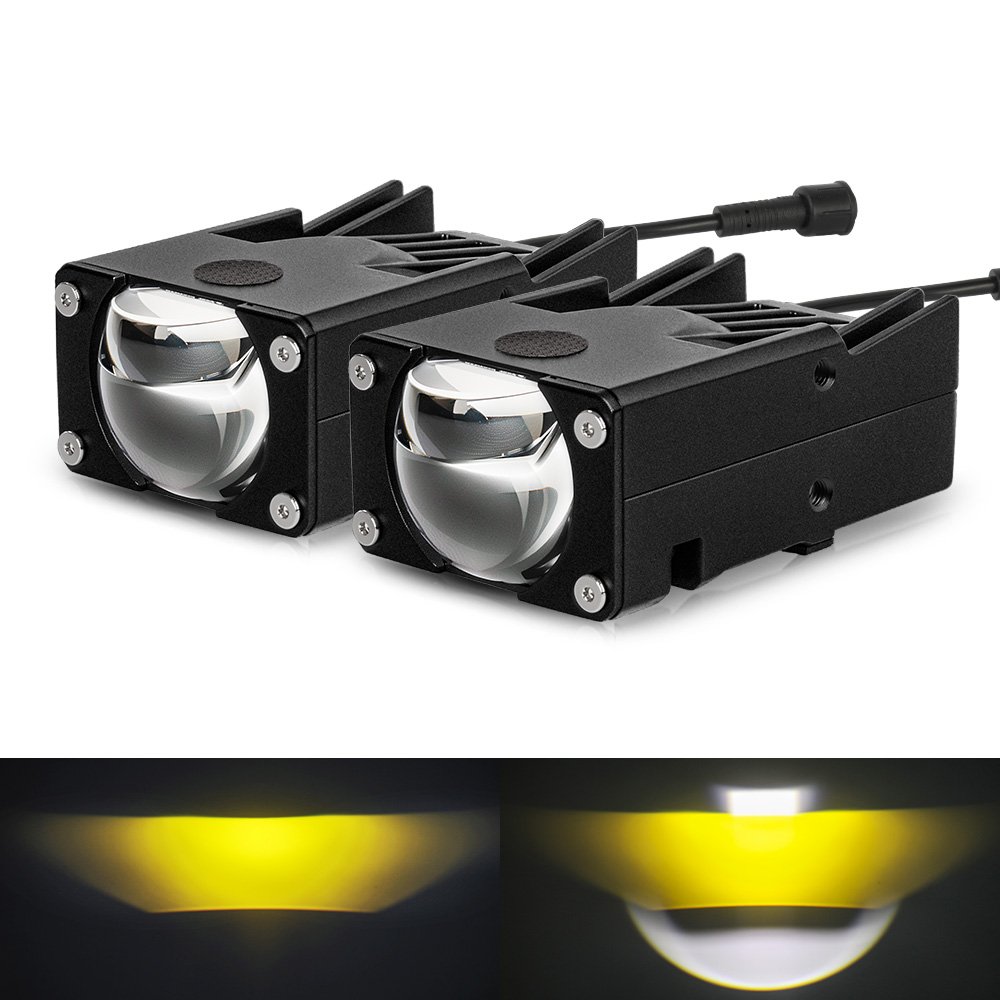 Atualize Super Bright Dual Color Alta Baxagem Baixa Lens de Grill Lights -JG -993Pro