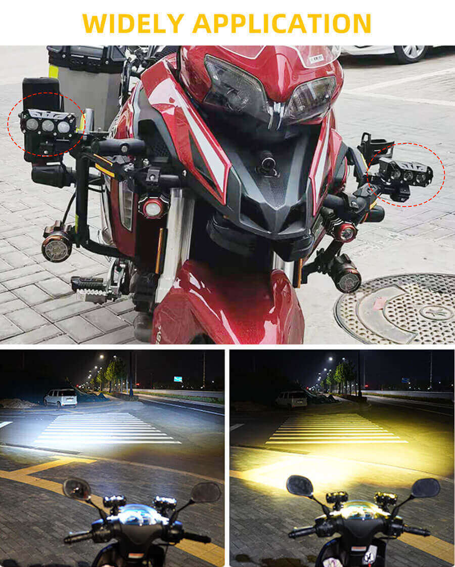 3 Lens de projetor Hilow Beam Auxiliar Luzes de condu&ccedil;&atilde;o JG-993-3HP Aplicativo