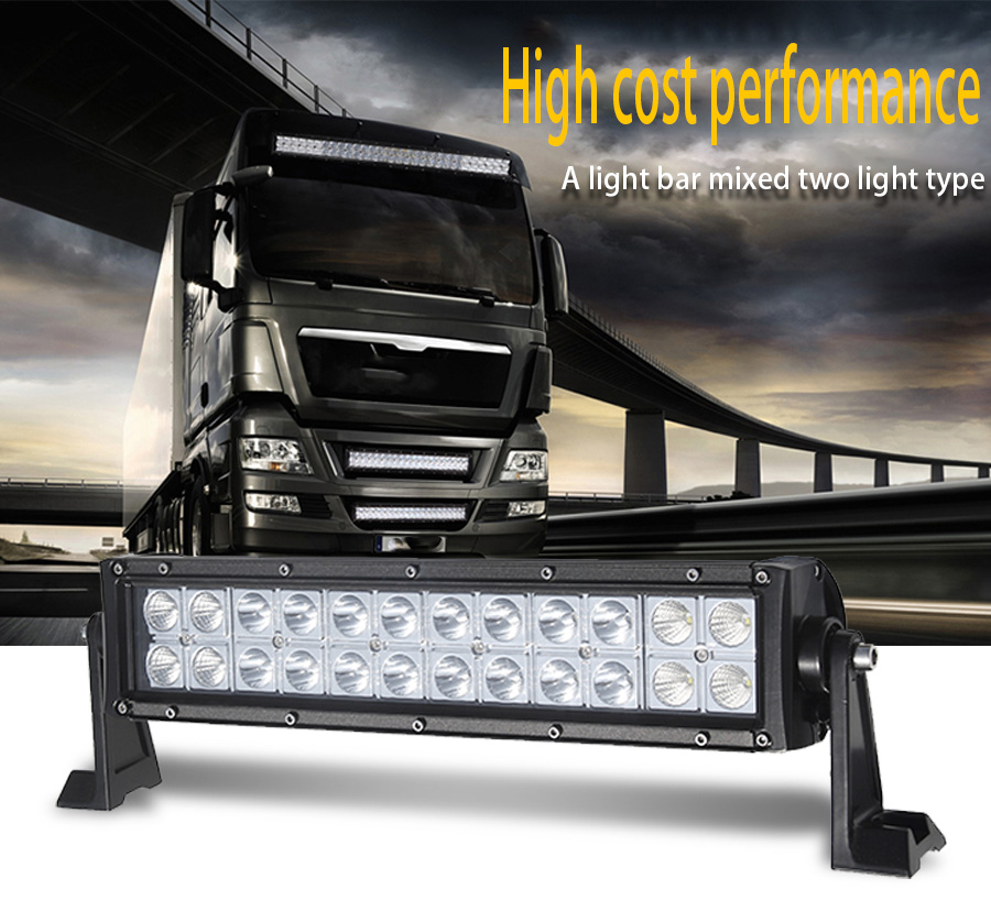 Barra de luz LED de linha dupla cl&aacute;ssica JG-9624 Detalhes