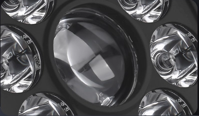 Luzes 4x4 de v&aacute;rias lentes