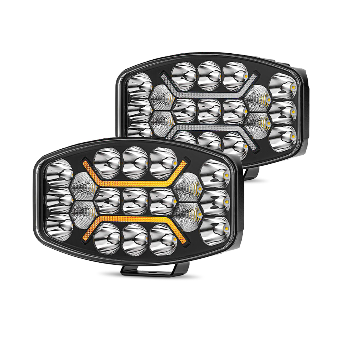 Oval LED Truck Work Light com DRL para Scania