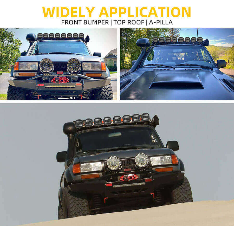 Sidewinder Combo Beam LED PODS com projetor JG-F996D-5-Aplica&ccedil;&atilde;o