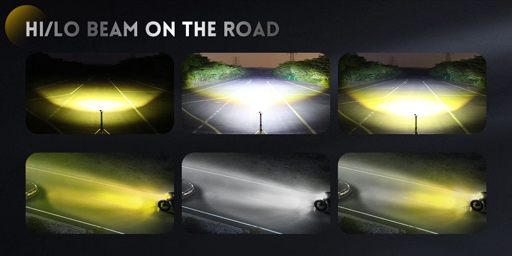 Luzes auxiliares amarelas