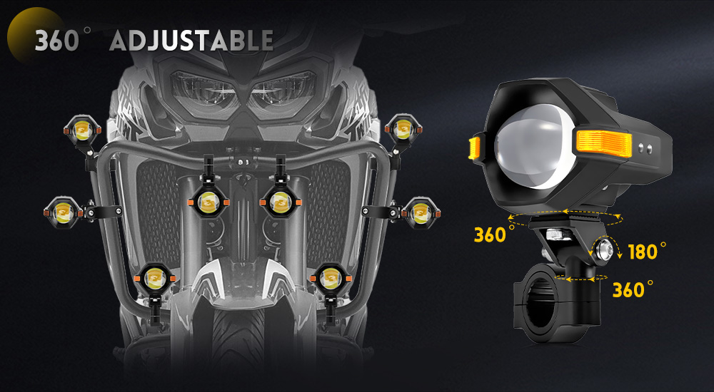 Luzes de neblina de motocicleta