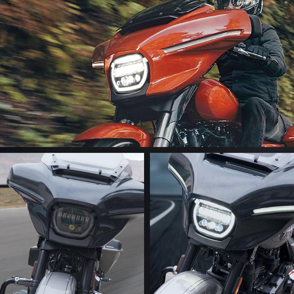 MOTOCYCLY LED FACTOLE HIGH BAIXA PARA HARLEY FAT BOB FXFB 2018-2019-HL-1004