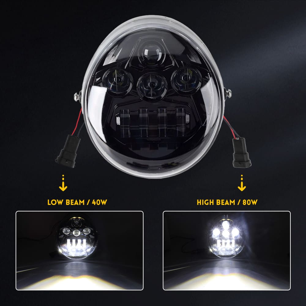 Farol de LED de motocicleta para V-Rod-JG-HL-1002