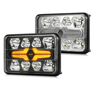 Farol alto baixo LED quadrado 4x6 com sinal de mudança de direção âmbar-CM-2043W