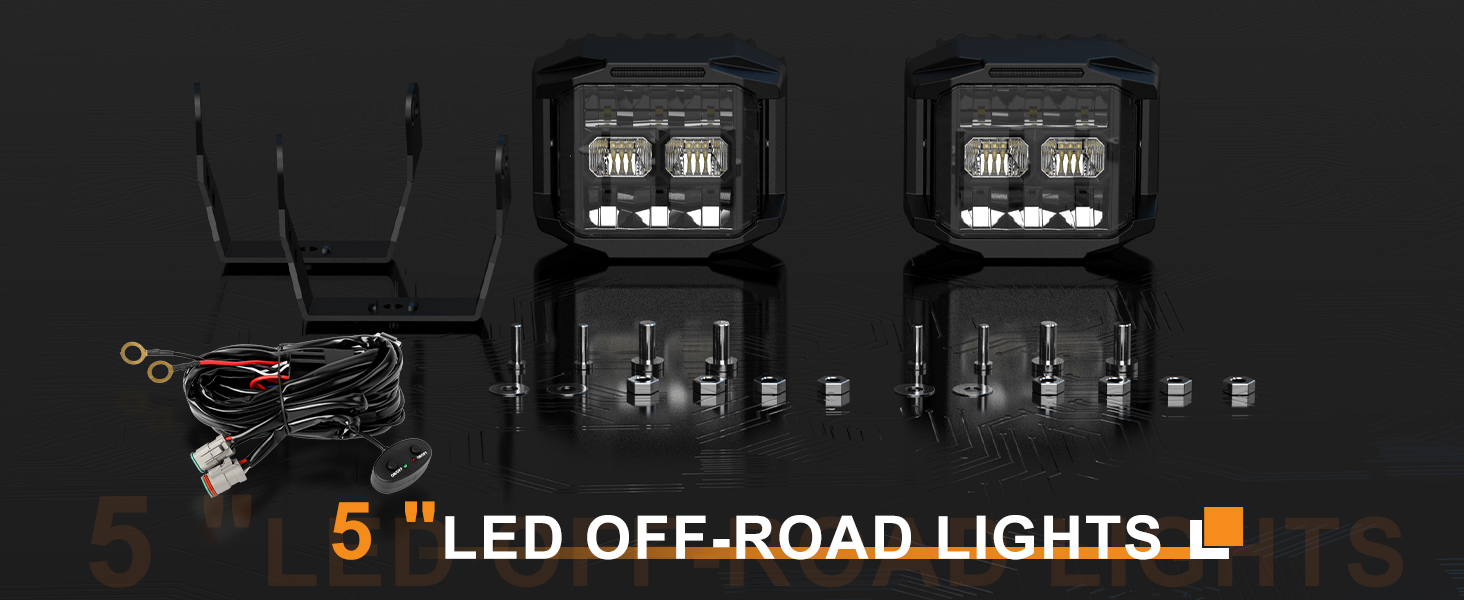 Luzes LED de feixe combinado