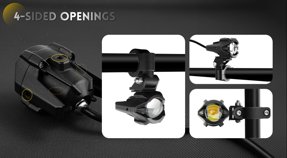 Luzes de motocicleta esportiva dupla