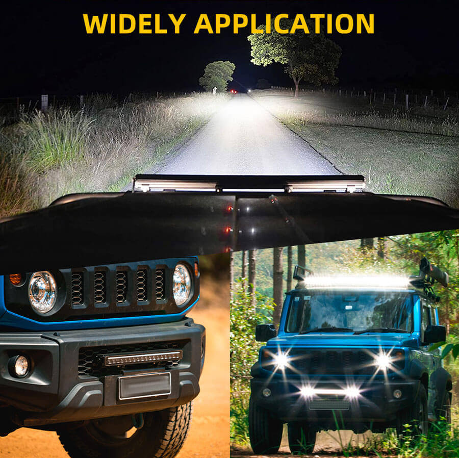 Barra de luz de linha &uacute;nica com DRL (Amber+White) JG-58-ZH Aplica&ccedil;&atilde;o