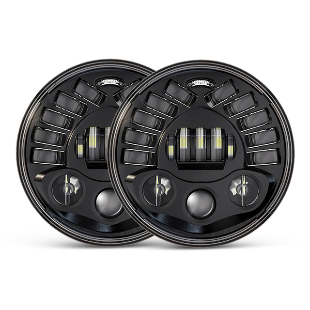 Matrix 7 polegadas LED Motocicleta Farol de substituição J001N