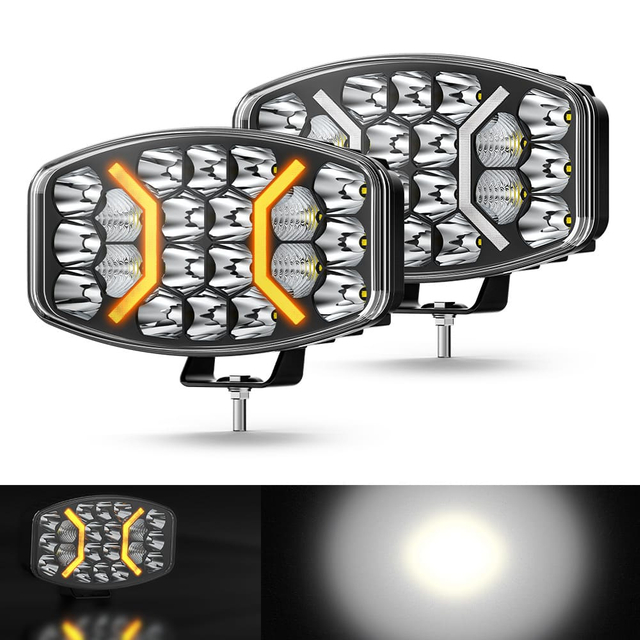 10 polegadas 100W BEAM COMBOL LED LUZ COM AMBER DRL-958-20-20-Z