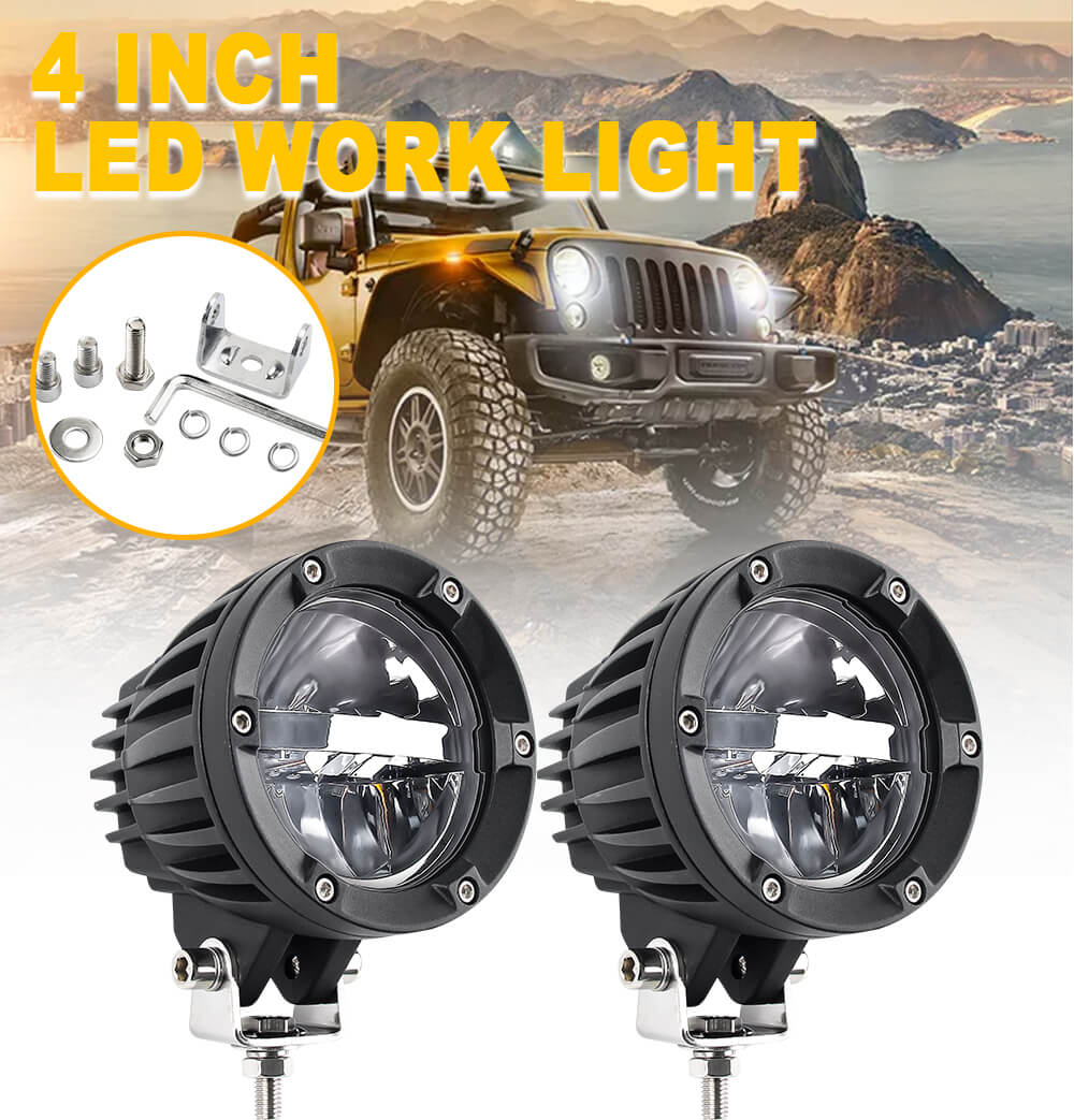 Eagle-series-Heart-amarel-white-integra&ccedil;&atilde;o-4 polegadas-l&iacute;der-auxiliar-leve-para-marcycl