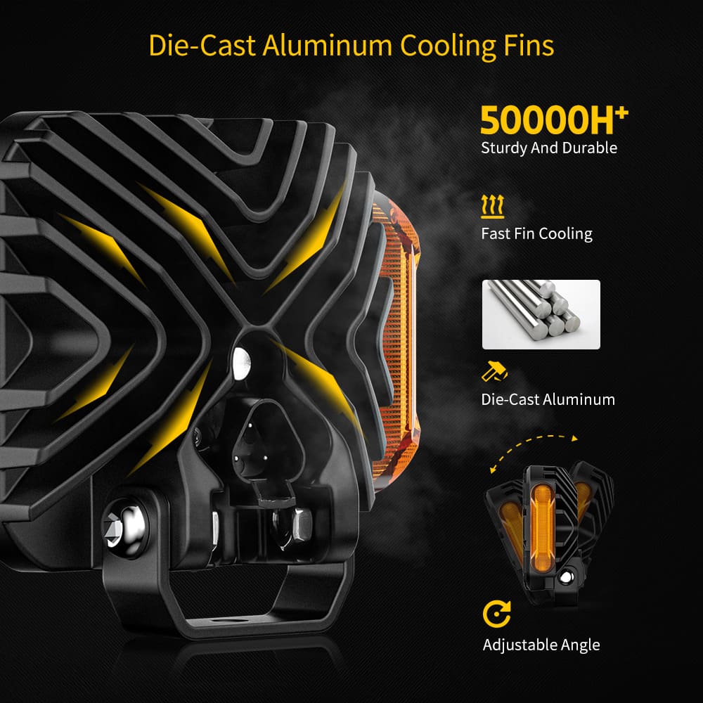 Luz de trabalho LED 45W com sinal de mudança âmbar-NC65