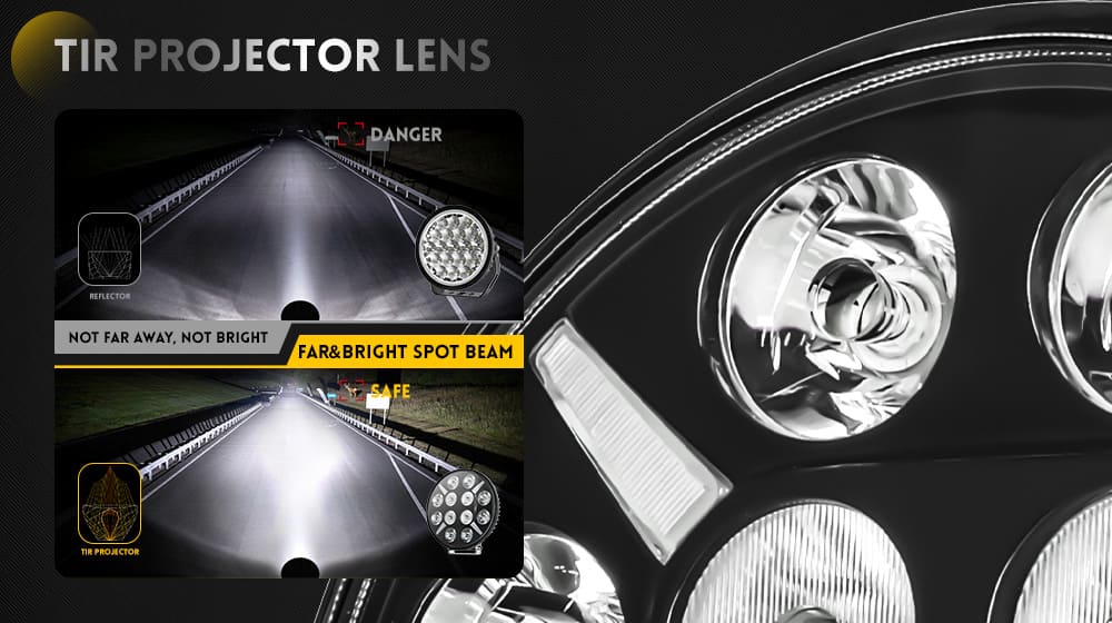 Luzes de caminh&atilde;o fora da estrada