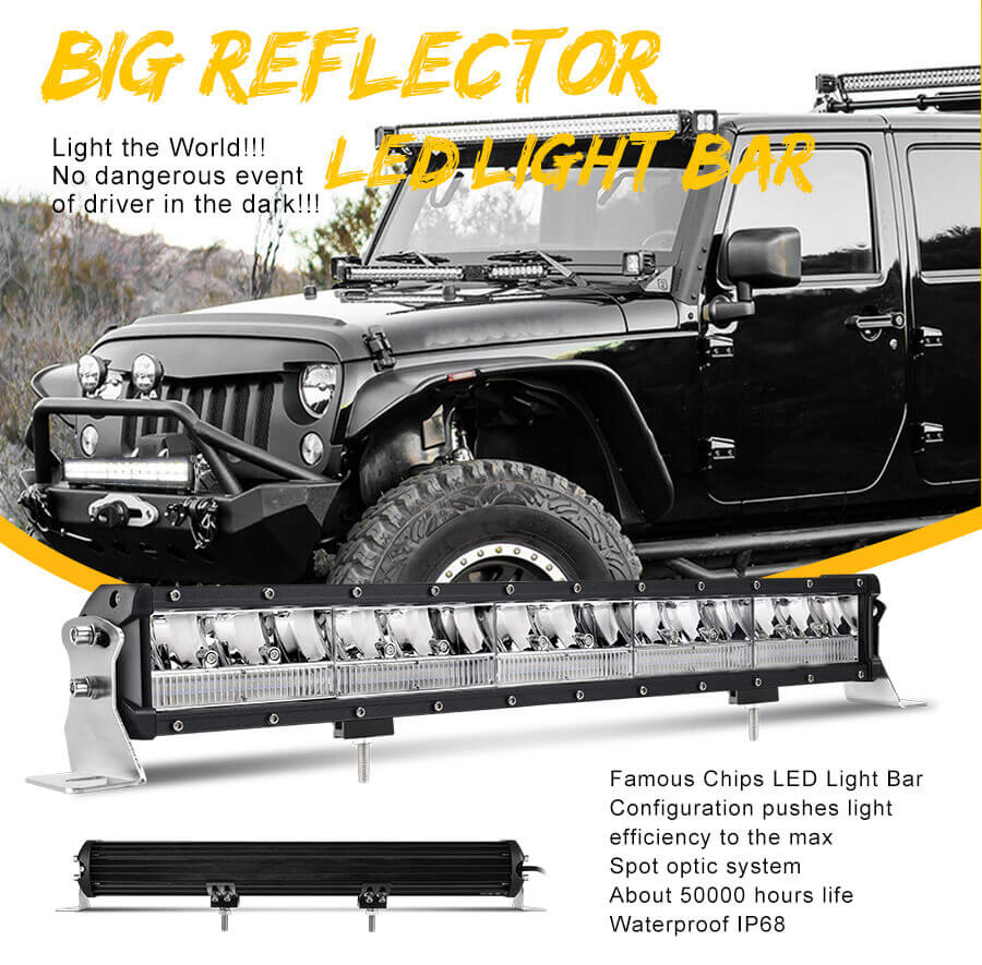 Eagle Series &reg; New LED Light Bar Factory JG-9624L Vantagens (2)