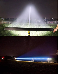 uso de luz de barra de luz led