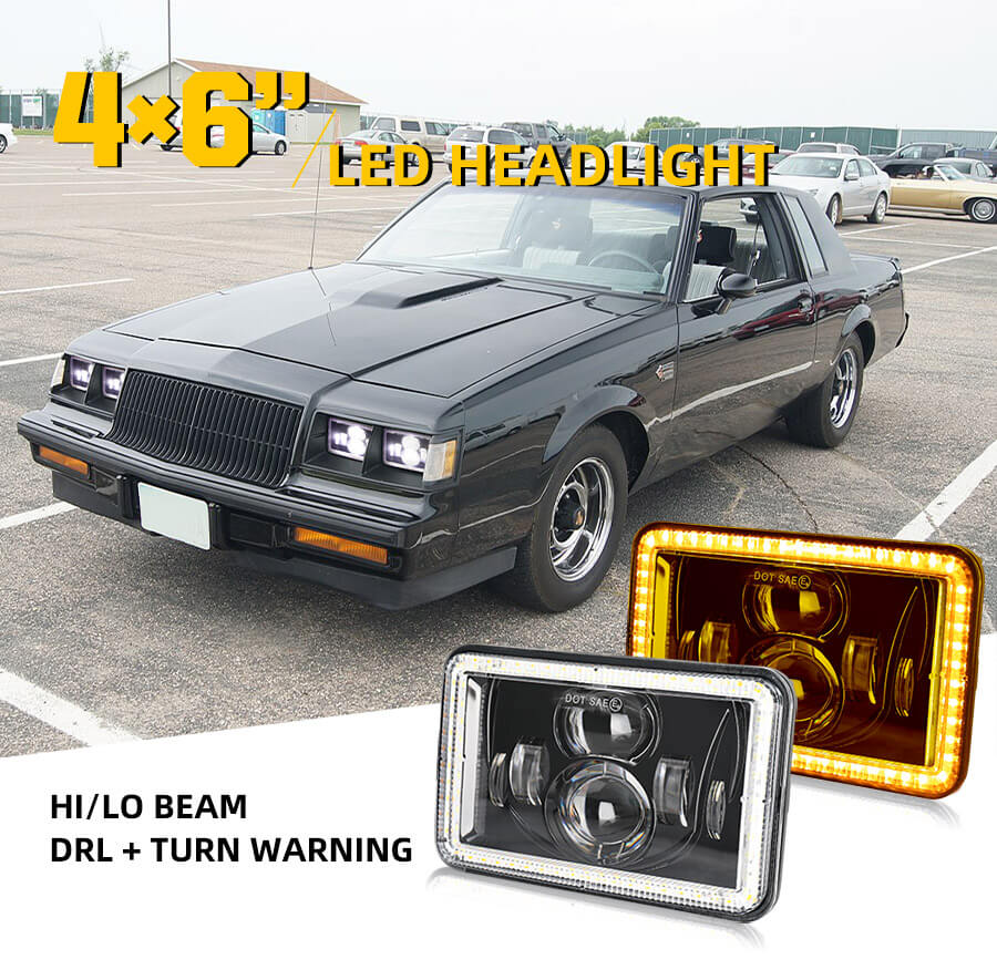 4x6 projetor halo executando o farol do caminh&atilde;o JG-T001ZQ Detalhes