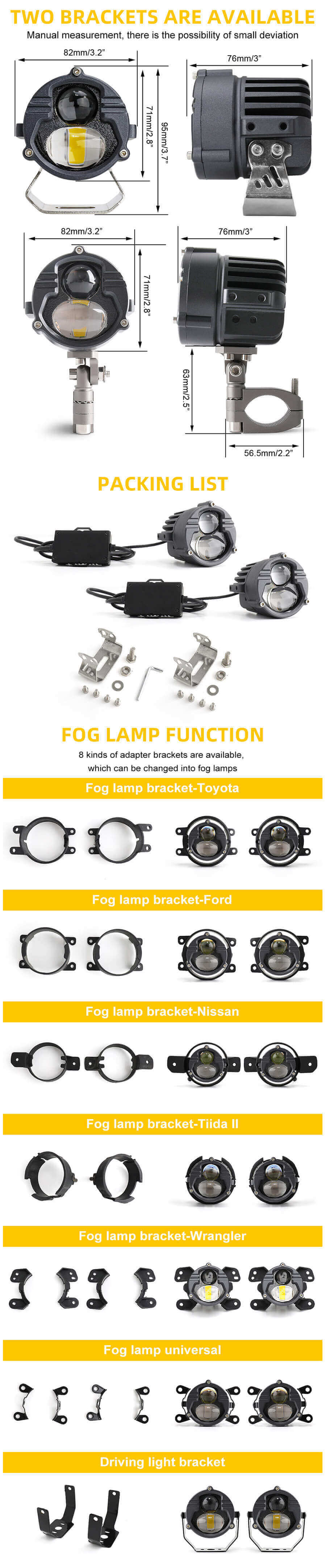 Hilow Beam Round LED LED LUZES DE DIVERS&Atilde;O JG-K2 TAMANHO