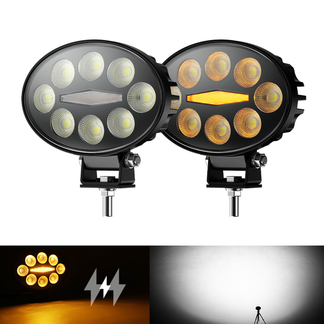 Luzes de trabalho LED oval de 5,5 polegadas 27W para tratores-970-ZH-8