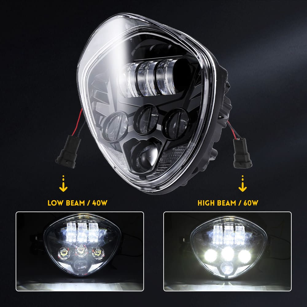 7 "MOTOCYCLE LED FACTOLE HIGH BAIXA PARA HARLEY 10-12 FLSTSE-HL-1003
