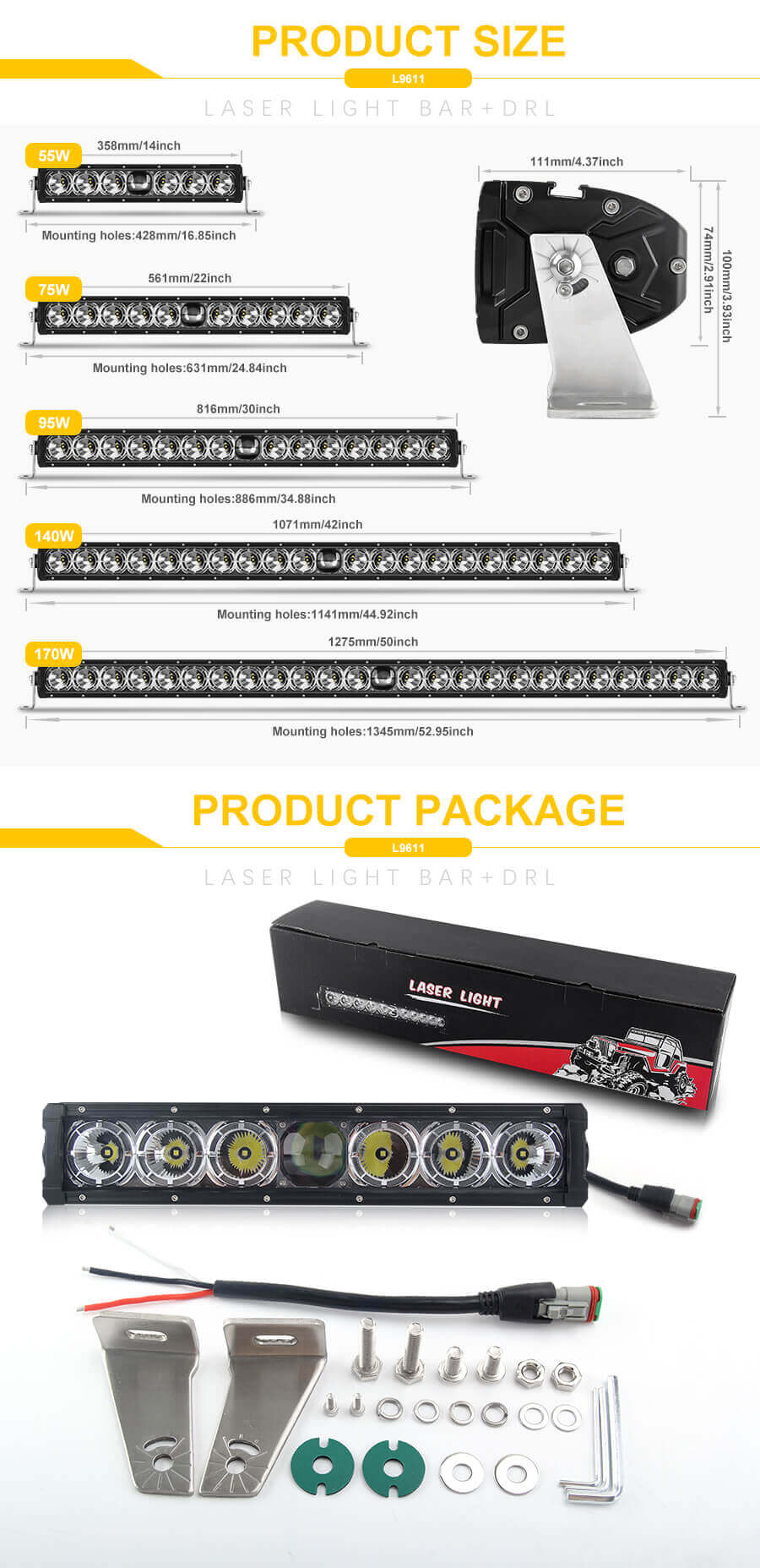 Uper-super-power-laser-light-bar-barra-de-garoto-laser-barra--irradiance-distance-jg-9611-tamanho