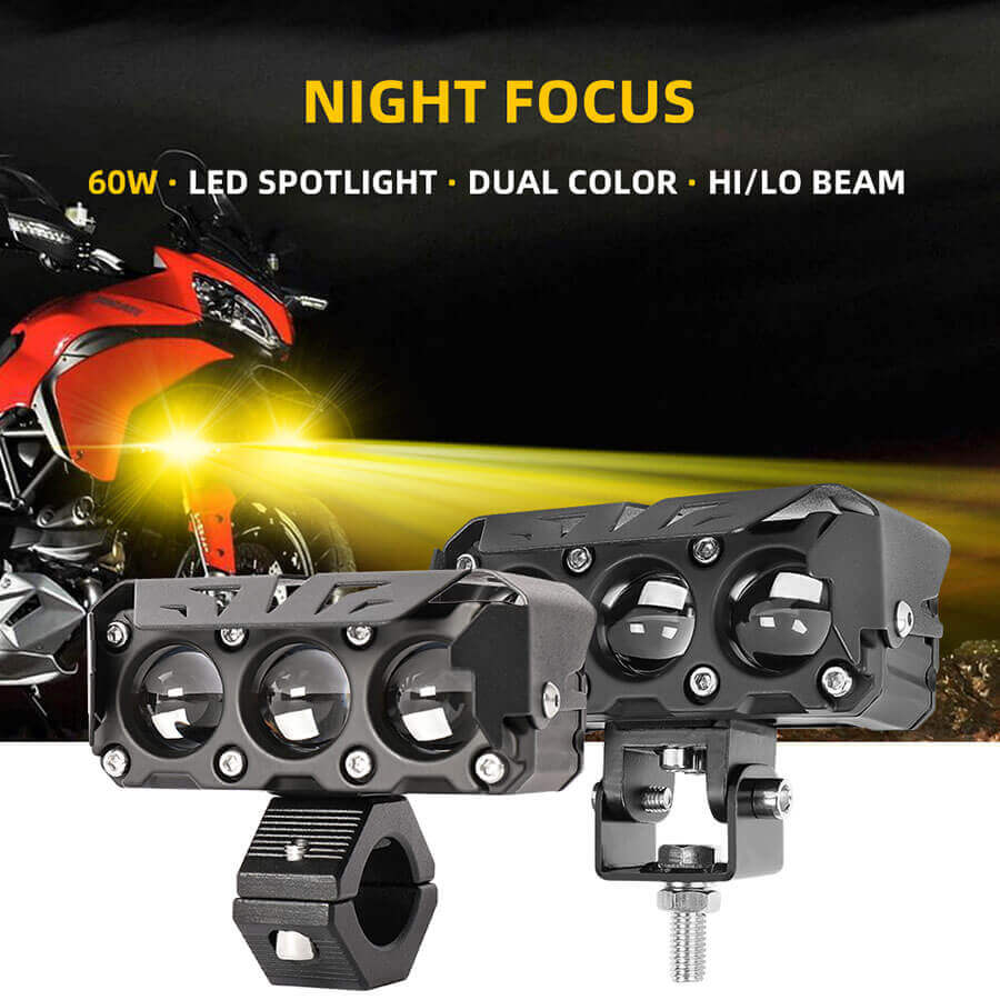 3 Lens de projetor Hilow feixe auxiliar Luzes de condu&ccedil;&atilde;o JG-993-3HP Detalhes