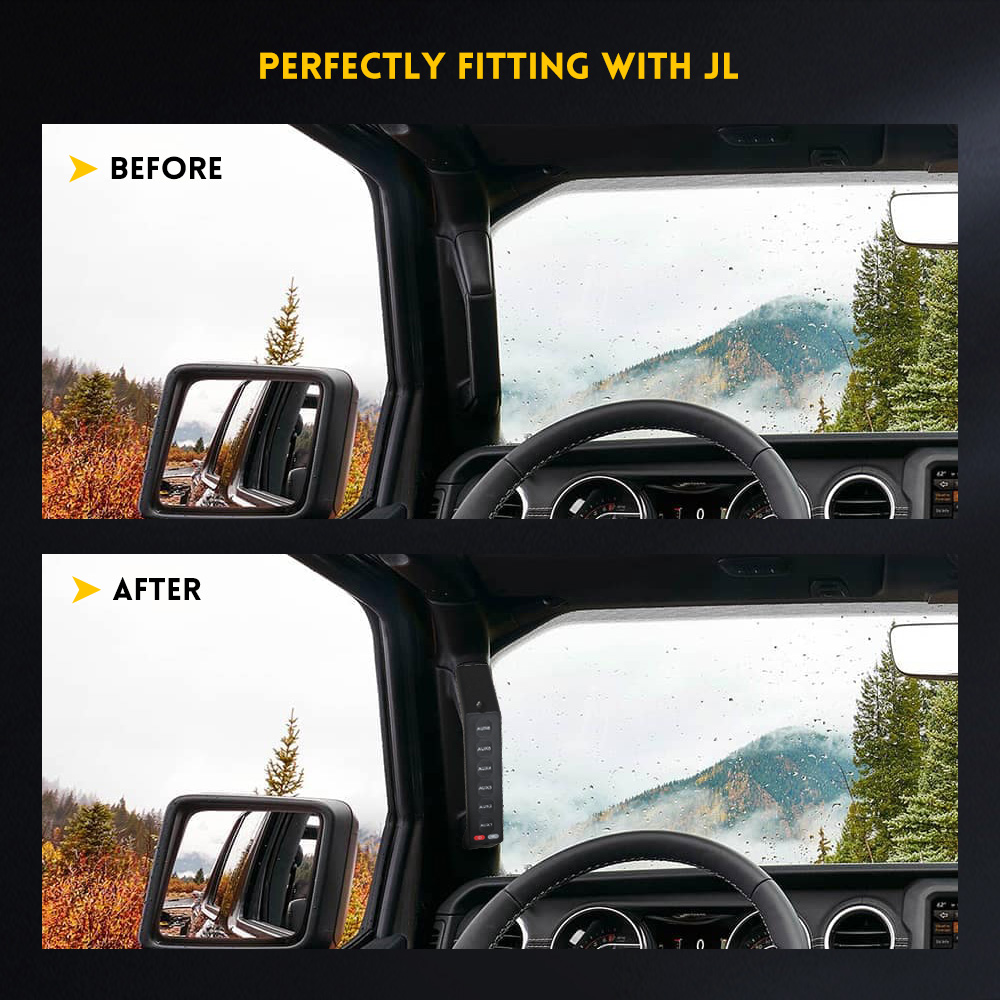 6 Painel de interruptor de gangue com ACC para Jeep Wrangler JL