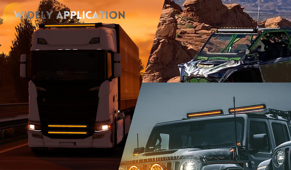 4x4 barras de luz LED