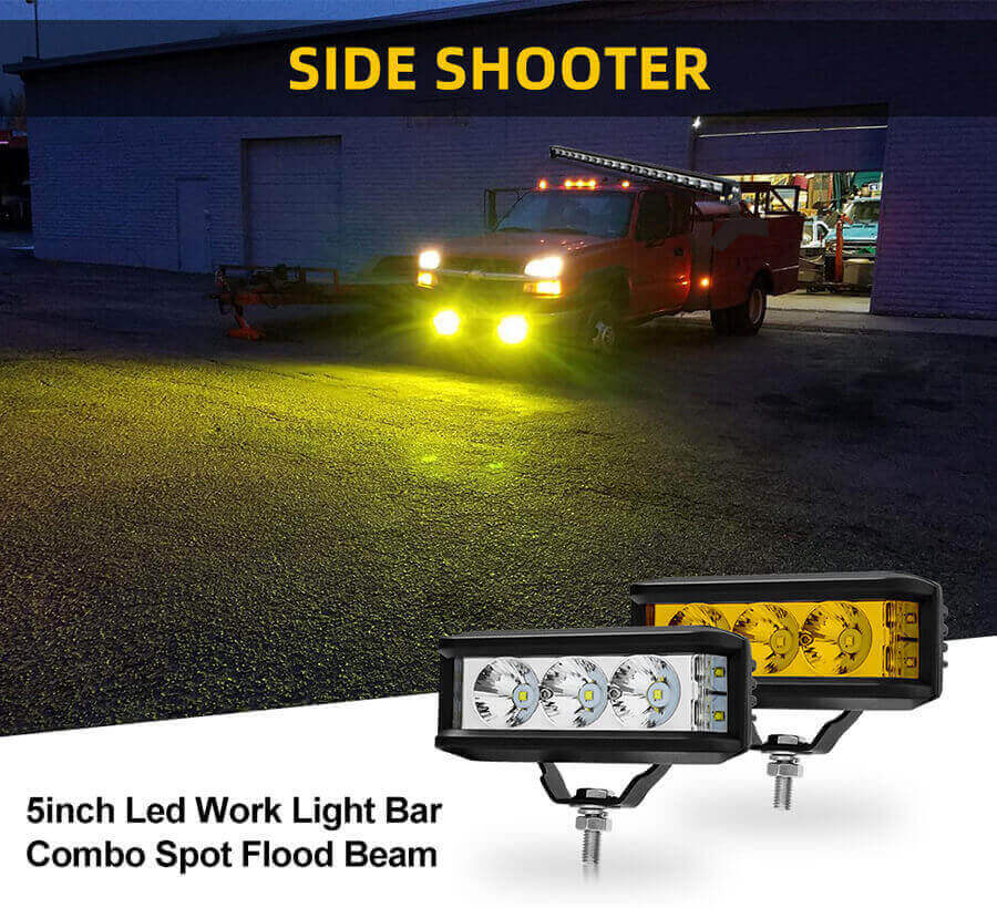 5 Shooter Shooter LED Work Light Bar Company JG-925 Detalhes