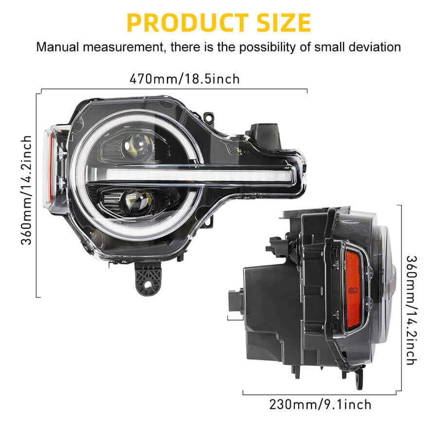 2022 Bronco RGB LED Tamanho da f&aacute;brica do projetor LED